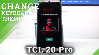 How to Personalize Keyboard Theme on TCL 20 PRO 5G - Apply Unique Keyboard Background
