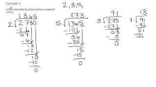 Technology MAP 117 Divisibility Test