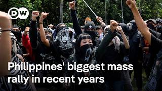 Thousands march in Philippines in mass rally against government corruption | DW News