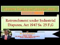 Retrenchment under Industrial Disputes Act 1947