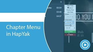 Chapter Menu in HapYak