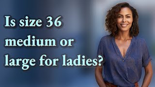 Is size 36 medium or large for ladies?
