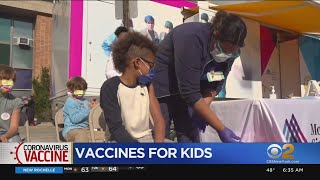 Pop-Up Vaccine Sites Open At NYC Schools