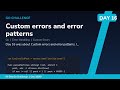 Custom errors and error patterns - Day 16/90 Go Challenge