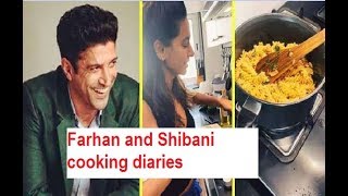 Farhan Akhtar turns cameraman for Shibani Dandekar as she cooks Pasta, watch