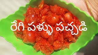 రేగి పండు పచ్చడి/చాల మందికి తెలియని/#jujuberecipes/easy recipes /regi pandu pandu mirchi pachadi