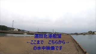 【水中映像】酒田北港　船溜　外側～船溜　右側　underwater videography