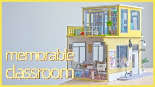 memorable classroom 🏫👨🏻‍🏫👩‍🎓👨‍🎓 Robotime miniature house