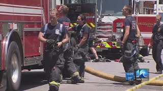 Hampton firefighter treated for heat exhaustion after responding to house fire