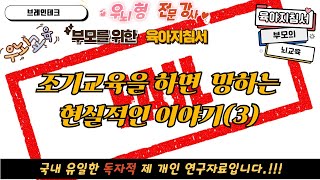 조기교육 실태 - 조기교육을 하면 망하는 현실적인 이유(3)