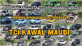 PETJAH BANGET ! PULUHAN MOBIL ANGGOTA TCI SERBU WAYANG WINDU KAWAL BUS ARTIS MAUDI | TRIP WAYWIN 24