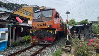 #ทางรถไฟสายแม่น้ำ ตามดักขบวนรถด่วนดำ ตั้งแต่หน้าโรงกลั่น และเยี่ยมชมสถานีรถไฟแม่น้ำ [21 ต.ค. 66]