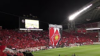 Pride of URAWA～人力でエンブレムを持ち上げ、3Dビジュアルにする～選手入場～秋川雅史さんの国歌独唱～円陣～左サイドの儀 浦和レッズ vs ベガルタ仙台 2018年12月9日 天皇杯決勝