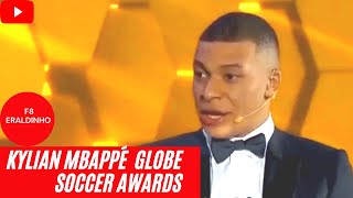 PSG-Real Madrid : Kylian Mbappé face à son "rêve", Kylian Mbappé Globe Soccer Awards