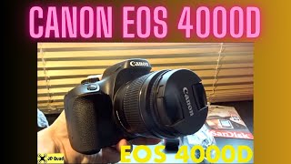 The Canon EOS 4000D DSLR Unboxing Video