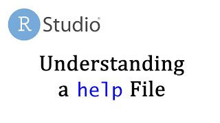 RStudio: Everything about Help Files