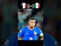 France Vs Italy epic match short 🥵🥶 #football #youtube #shorts #mbappe #france #italy