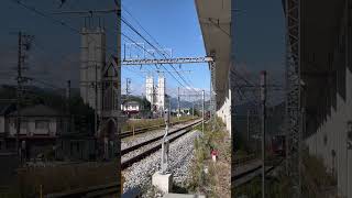 しなの鉄道　普通　上田行き　天神踏切通過