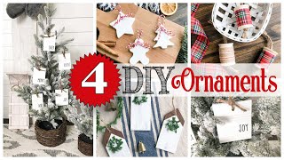 4 DIY Modern FARMHOUSE Ornaments 🎄 DIY CHRISTMAS HOME DECOR @TheCozyChristmasCottage