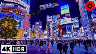 2024 Christmas in Shibuya \u0026 Yokohama Xmas Drone/Fireworks show - 4K HDR