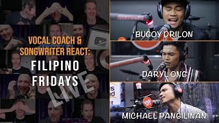 Filipino Fridays #004: Vocal Coach & Songwriter React - Bugoy Drilon, Daryl Ong