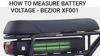 How to Measure Ebike Battery Voltage on the Bezior XF001 E-Bike