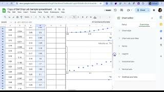 Chapter 2: Ball Drop Lab - Processing Data on Google Sheets