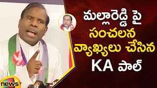 KA Paul Sensational Comments On Minister Malla Reddy | Telangana Politics | Mango News
