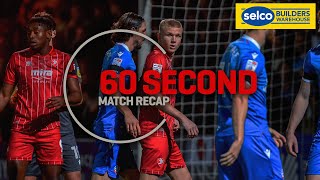 60 Second Match Recap: Cheltenham Town 1-0 Bolton Wanderers - Presented by Selco Builders Warehouse