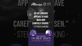 Fine Tuned Universe, Stephen Hawking \u0026 The Great Debate in 1996 #god #universe