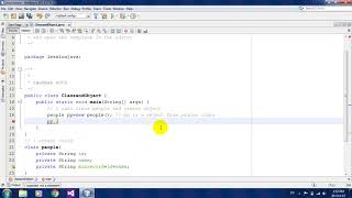 How to Class and Object in Java Netbeans