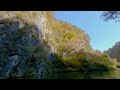 8k vr180 3d 壮大な渓谷「猊鼻渓」の紅葉　magnificent valley