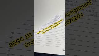 How to make ignou handwritten assignment 2023 | BEGC 111 Solved Assignment #ytshorts #ignou