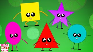 Five Little Shapes Jumping On The Bed Nursery Rhyme & Baby Song