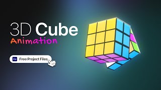 How To Make 3D Cube Animation in After Effects (Free Project Files)