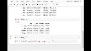 Python 1 Warmup Descriptive statistics and regression analysis