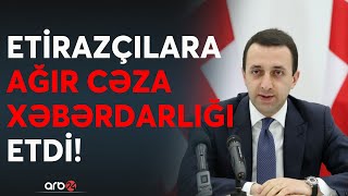 TƏCİLİ! Gürcüstanda ara qarışdı: Xalq rusmeyilli hökuməti devirməyə çalışır?  -  CANLI