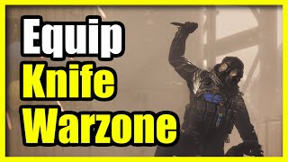 How to equip your knife \u0026 Run faster in COD Warzone (Black Ops)