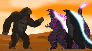Godzilla - Shin Godzilla vs King Kong [HD] | Godzilla Cartoon Animation