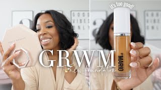 GRWM while trying *Makeup by Mario Surreal Skin Foundation* | Andrea Renee