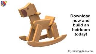 Wood Toy Plan - Classic Rocking Horse