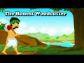 The Honest Woodcutter. द ऑनेस्ट वुड कटर। moral stories.Let's learn English and Paragraphs.