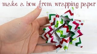 Make a Bow from Wrapping Paper