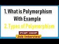 5. What is Polymorphism With Example & Types of Polymorphism in PHP OOPS?