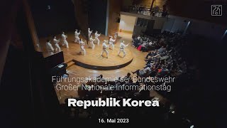 Taekwon-Do Vorführung | Führungsakademie der Bundeswehr | Großer Nationaler Informationstag Korea