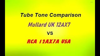 RCA 12AX7A vs Mullard UK 12AX7 Tube Tone Comparison Peavey XXX Amp Fishman Fluence Pickups