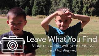 Leave No Trace Seven Principles Hand Signs for Youth