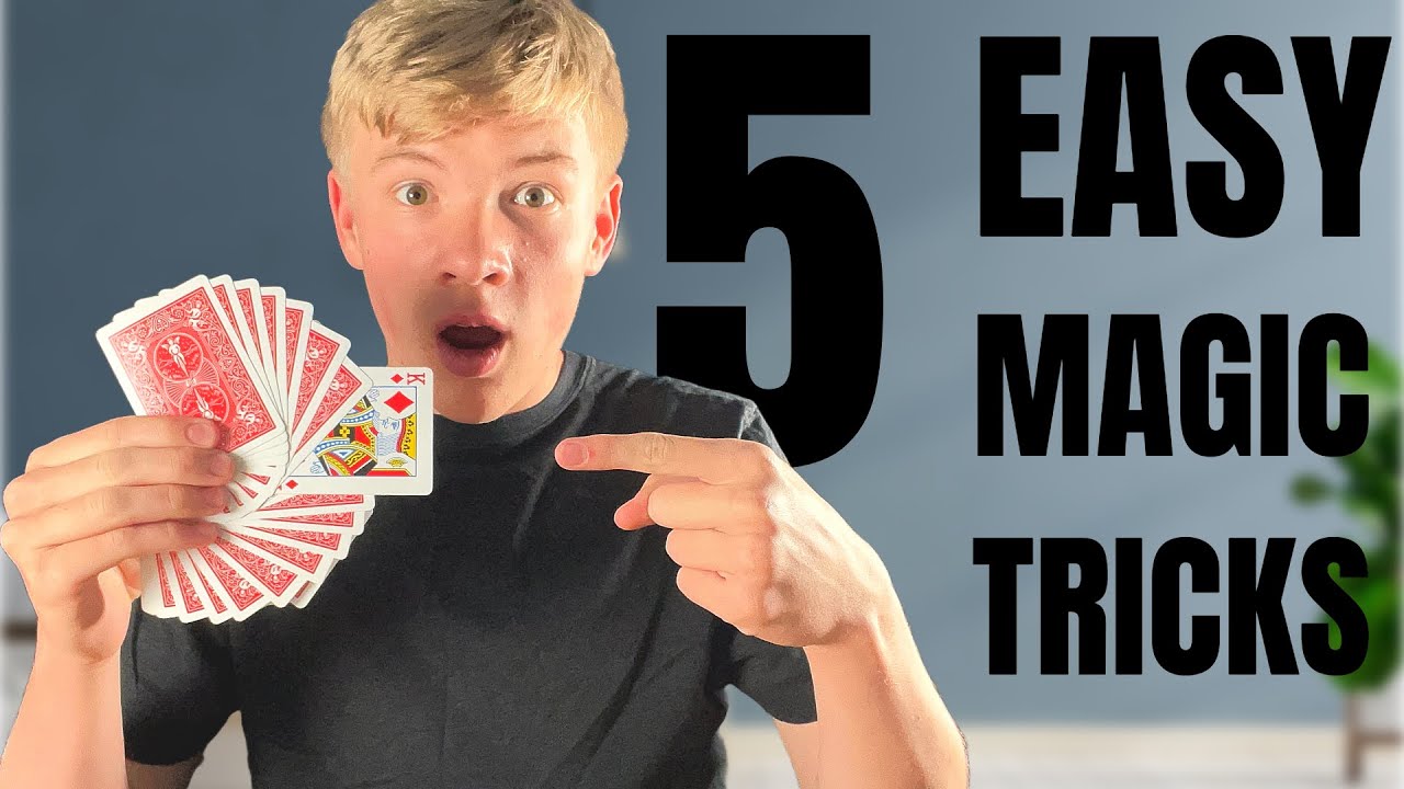 How To Do 5 Simple Magic Tricks Tutorial Youtube