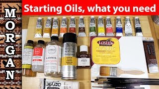 Oil painting for beginners supplies - what you need to buy