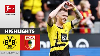 Reus Leads BVB to the Win! | Borussia Dortmund - Augsburg 5-1 | Highlights | MD 32 – Bundesliga